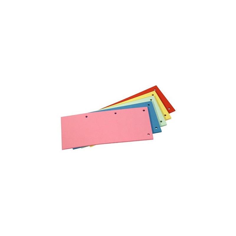 Przekładki kartonowe -Separator 1/3 A4 DATURA różowe 100 sztuk