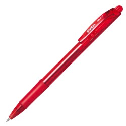 Długopis pstr.WOW BK417/B czerwony z gumowym uchwytem PENTEL