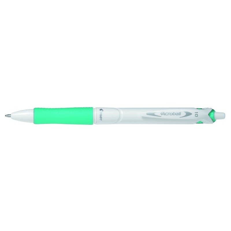 Długopis Acroball White M zielony PILOT