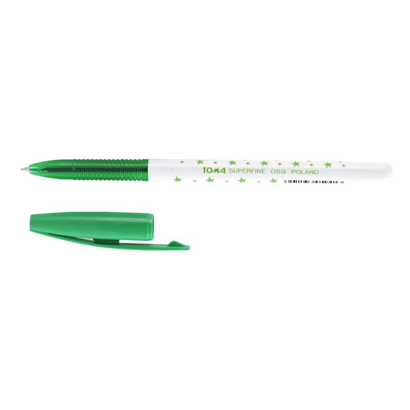 Długopis TOMA zielony TO-059 S-FINE