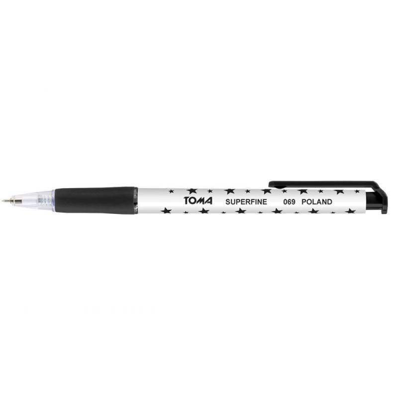 Długopis S-FINE automatyczny czarny TO-069 TOMA