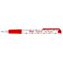 Długopis S-FINE automatyczny czerwony TO-069 TOMA