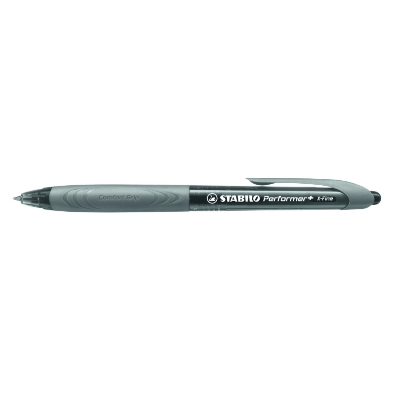 Długopis STABILO Performer+ 0,35 mm, czarny/szary