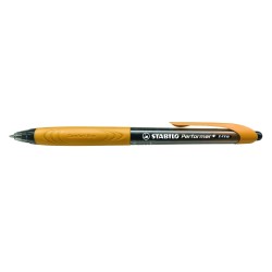 Długopis STABILO Performer+ 0,35 mm, czarny/pomarańczowy