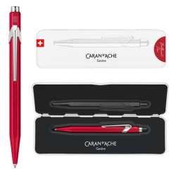 Długopis CARAN D'ACHE 849 Colormat-X, M, w pudełku, czerwony