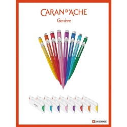Długopis CARAN D'ACHE 849 Colormat-X, M, w pudełku, różowy