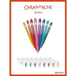 Długopis CARAN D'ACHE 849 Colormat-X, M, w pudełku, fioletowy