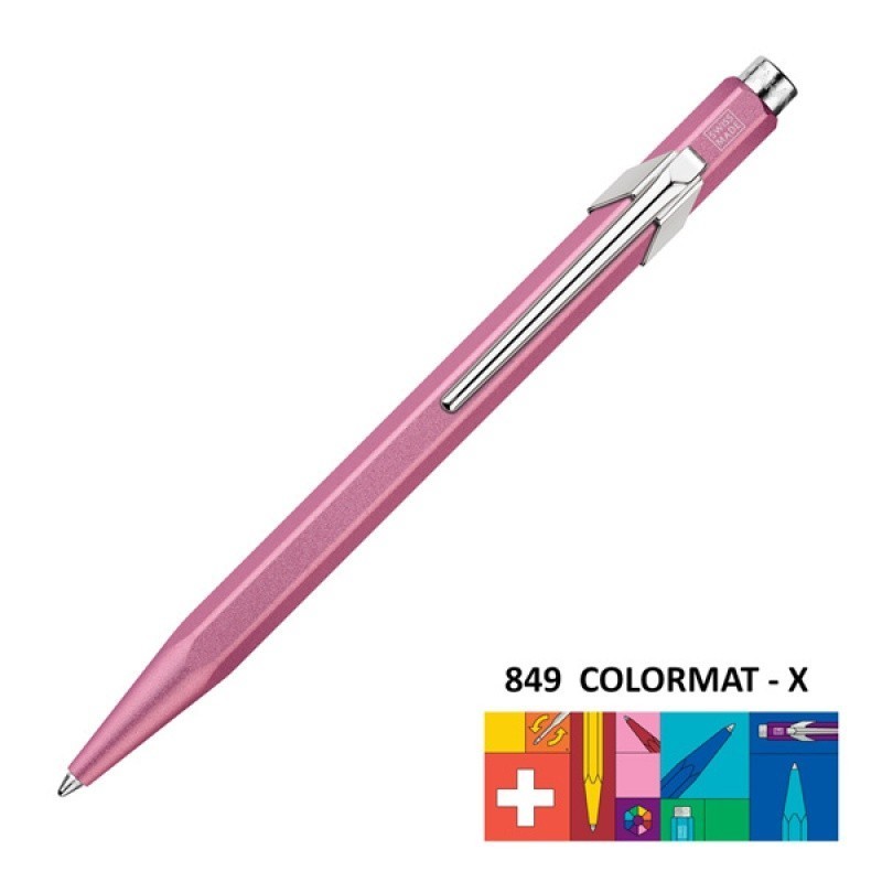 Długopis CARAN D'ACHE 849 Colormat-X, M, różowy