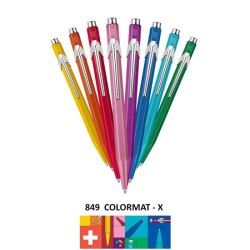 Długopis CARAN D'ACHE 849 Colormat-X, M, fioletowy