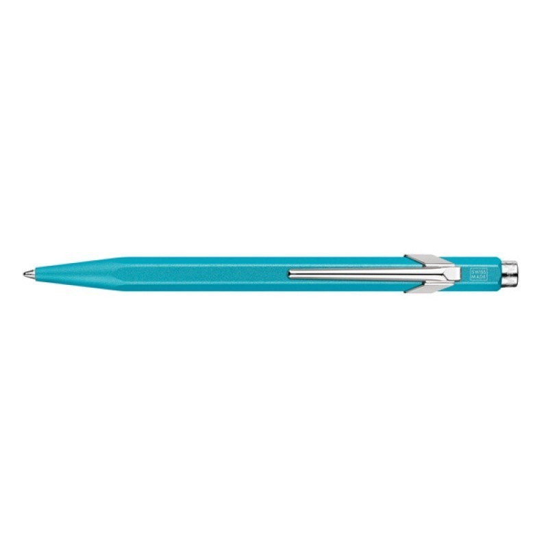 Długopis CARAN D'ACHE 849 Colormat-X, M, turkusowy
