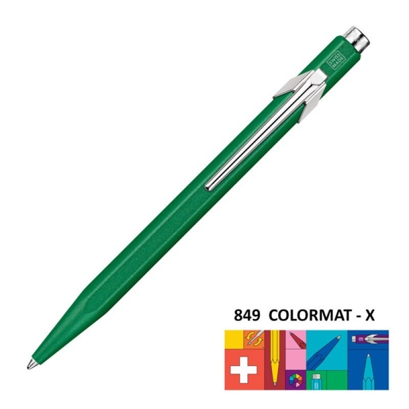 Długopis CARAN D'ACHE 849 Colormat-X, M, zielony