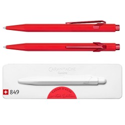 Długopis CARAN D'ACHE 849 Claim Your Style, Edycja 3, Scarlet Red, M, w pudełku, czerwony