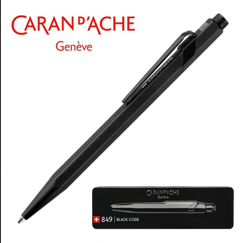 Długopis CARAN D'ACHE 849 Black Code, M, w pudełku, czarny