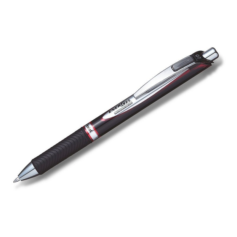 Pióro kulkowe BLP77-BP1BPL czerwony Enegel automatyczny na wkł.wymien.0,7mm PENTEL