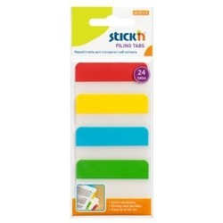 Przekładki indeksujące STICK'N przeźroczyste 38x51mm 4 kolory