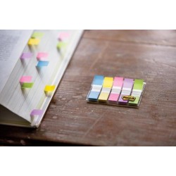 Zakładki indeksujące POST-IT (683-5CB), PP, 11,9x43,1mm, 5x20 kart., mix kolorów