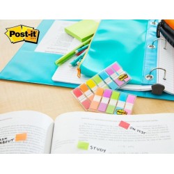 Zakładki indeksujące POST-IT (683-5CB), PP, 11,9x43,1mm, 5x20 kart., mix kolorów