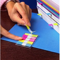 Zakładki indeksujące POST-IT (683-5CB), PP, 11,9x43,1mm, 5x20 kart., mix kolorów