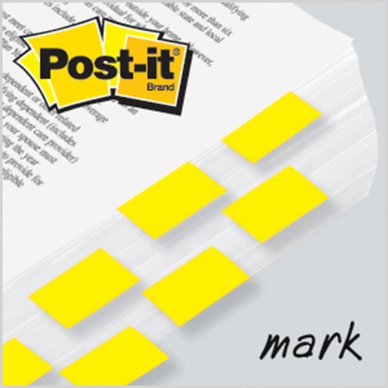 Zakładki indeksujące POST-IT (680-5), PP, 25,4x43,2mm, 50 kart., żółte