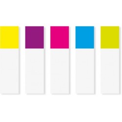 Zakładki indeksujące POST-IT (683-5CBP), 11,9mmx43,1mm, 3x20+2x20, mix kolorów
