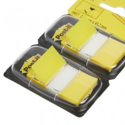 Zakładki indeksujące POST-IT (680-Y2EU), PP, 25,4x43,2mm, 2x50 kart., żółte