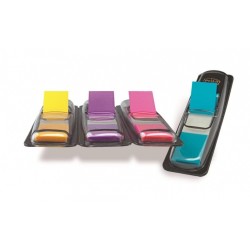 Zakładki indeksujące POST-IT (683-4AB), PP, 11,9x43,1mm, 4x35 kart., mix kolorów neonowy