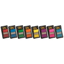 Zakładki indeksujące Post-it (680-P5), zestaw promocyjny, 25,4x43,2mm, 3x50 + 2x50 GRATIS, mix kolorów