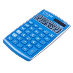 Kalkulator biurowy CITIZEN CPC-112 LBWB, 12-cyfrowy, 120x72mm, j.niebieski