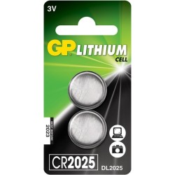 Bateria litowa GP  CR2025-U2 3.0V GPPBL2025088