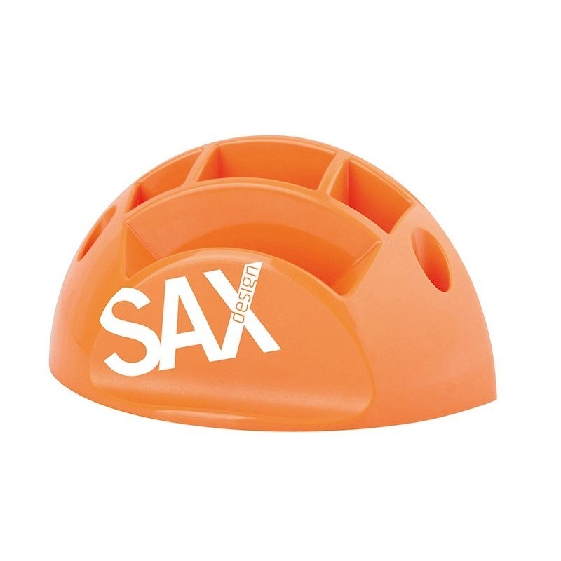 Przybornik na biurko SAX Design z przegrodami pomarańczowy