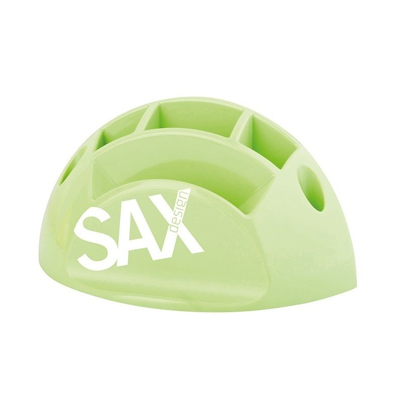 Przybornik na biurko SAX Design z przegrodami jasnozielony