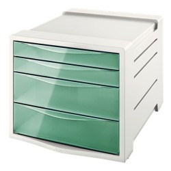 Pojemnik z szufladami ESSELTE Colour'Ice zielony