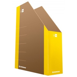 Pojemnik na czasopisma DONAU Life karton żółty 80mm