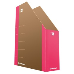Pojemnik na czasopisma DONAU Life karton różowy 80mm