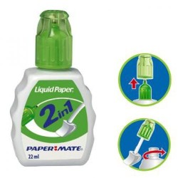 Korektor w płynie PAPER MATE LIQUID COMBO 2w1 22ml.