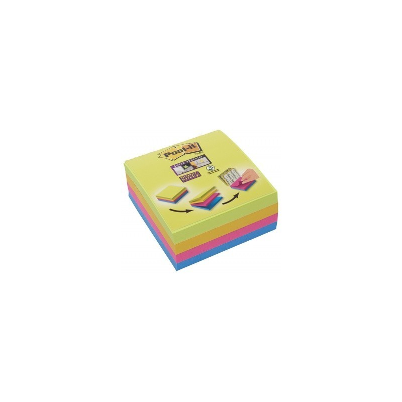 Multi-kostka samoprzylepna Post-it® Super Sticky,3x76x76mm ,3x26x76  UU003083563