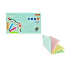 Notes samoprzylepny MAGIC PAD 76X127mm pastel mix (12) STICK'N