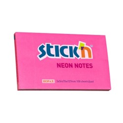 Notes Samoprzylepny 127mm x76mm  Ciemnoróżowy Neonowy (12) 21169 Stick'n