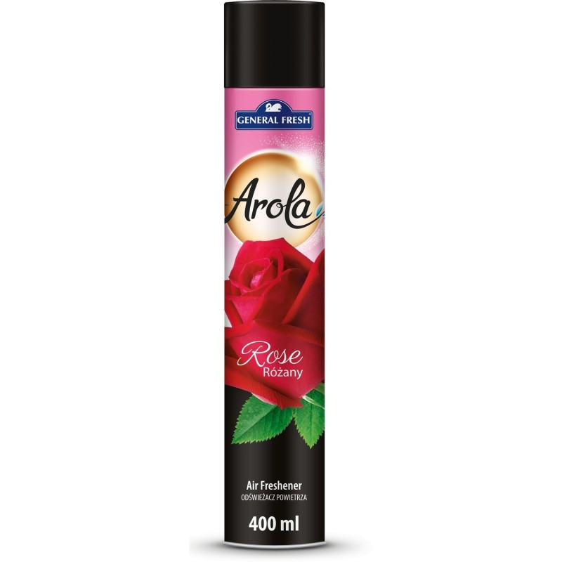 Odświeżacz powietrza AROLA Spray 400ml róża GENERAL FRESH