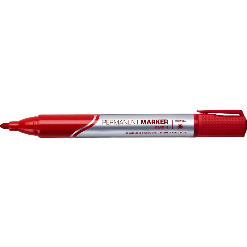 Marker permanentny RYSTOR RSP-01 czerwony