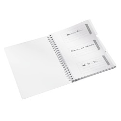 Notatnik z folderem 'Get organised' Leitz WOW PP, A4 80k Metaliczny fioletowy