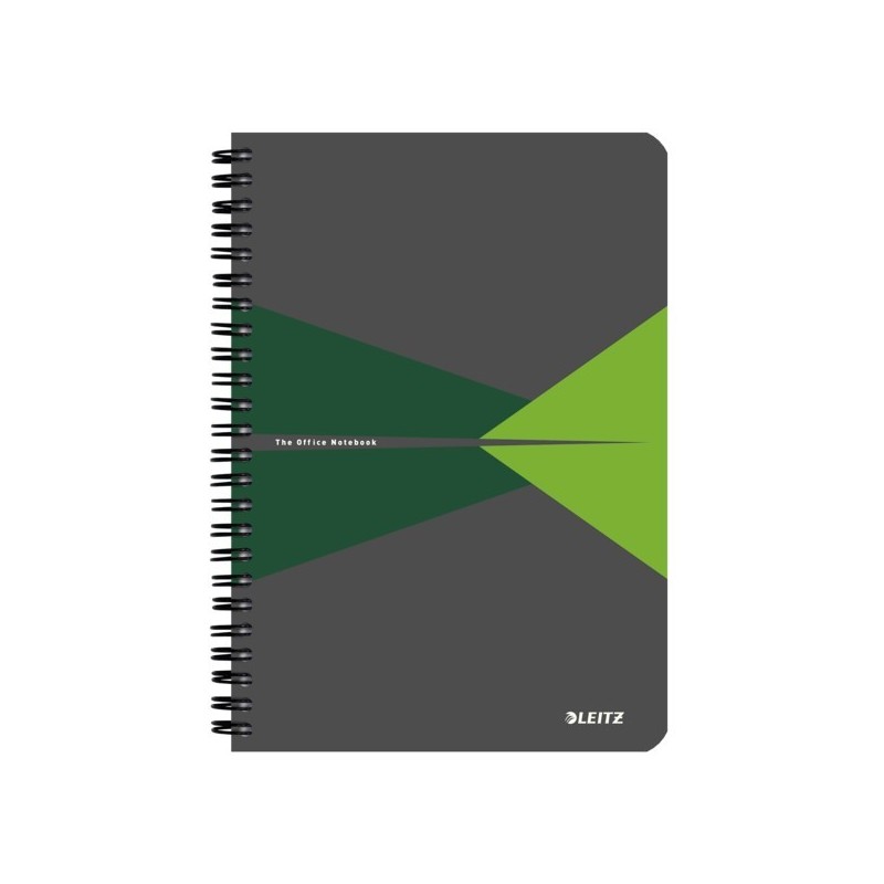 Kołonotatnik Office Card A5, w kratkę, zielony 44580055 Leitz