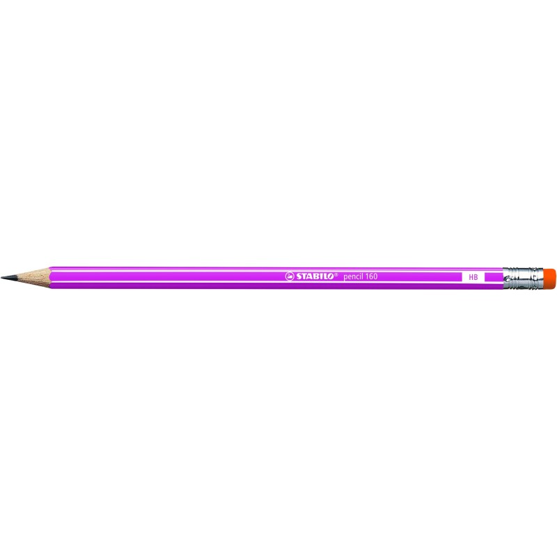 Ołówek 160 z gumką HB pink Stabilo