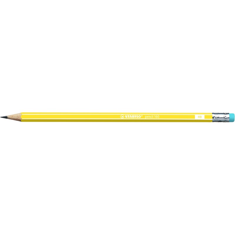Ołówek 160 z gumką HB yellow Stabilo
