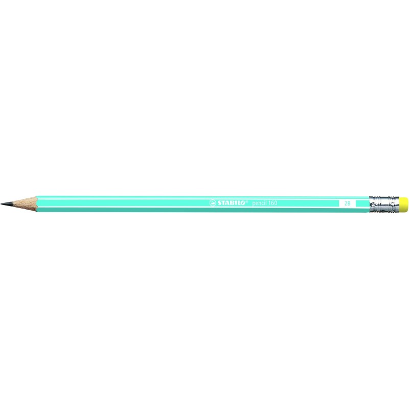 Ołówek 160 z gumką 2B blue Stabilo